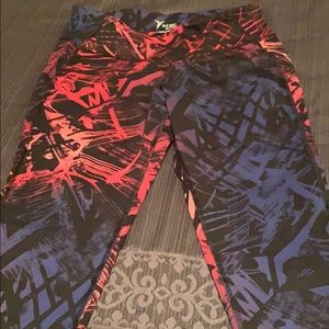 Wild patterned workout pants